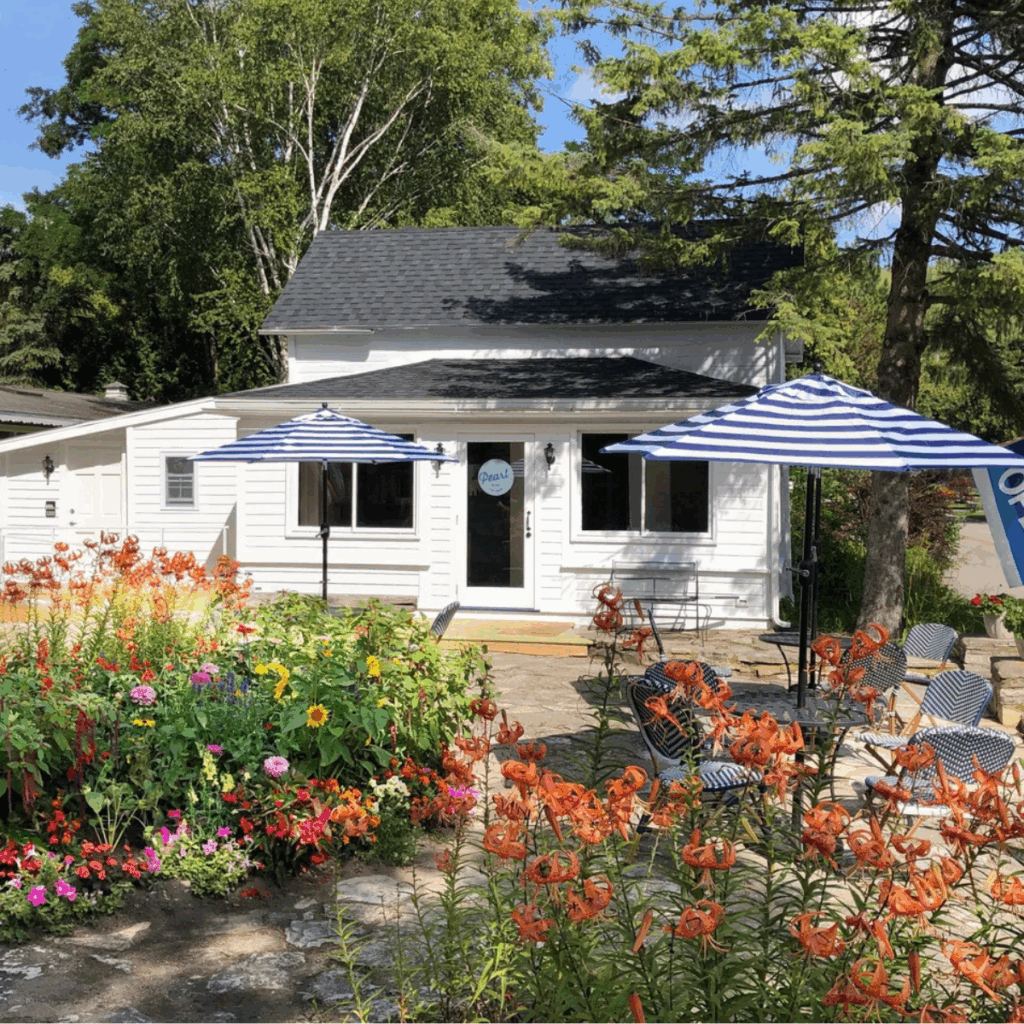 Pearl Wine Cottage in Door County, Wisconsin. Local food guide.