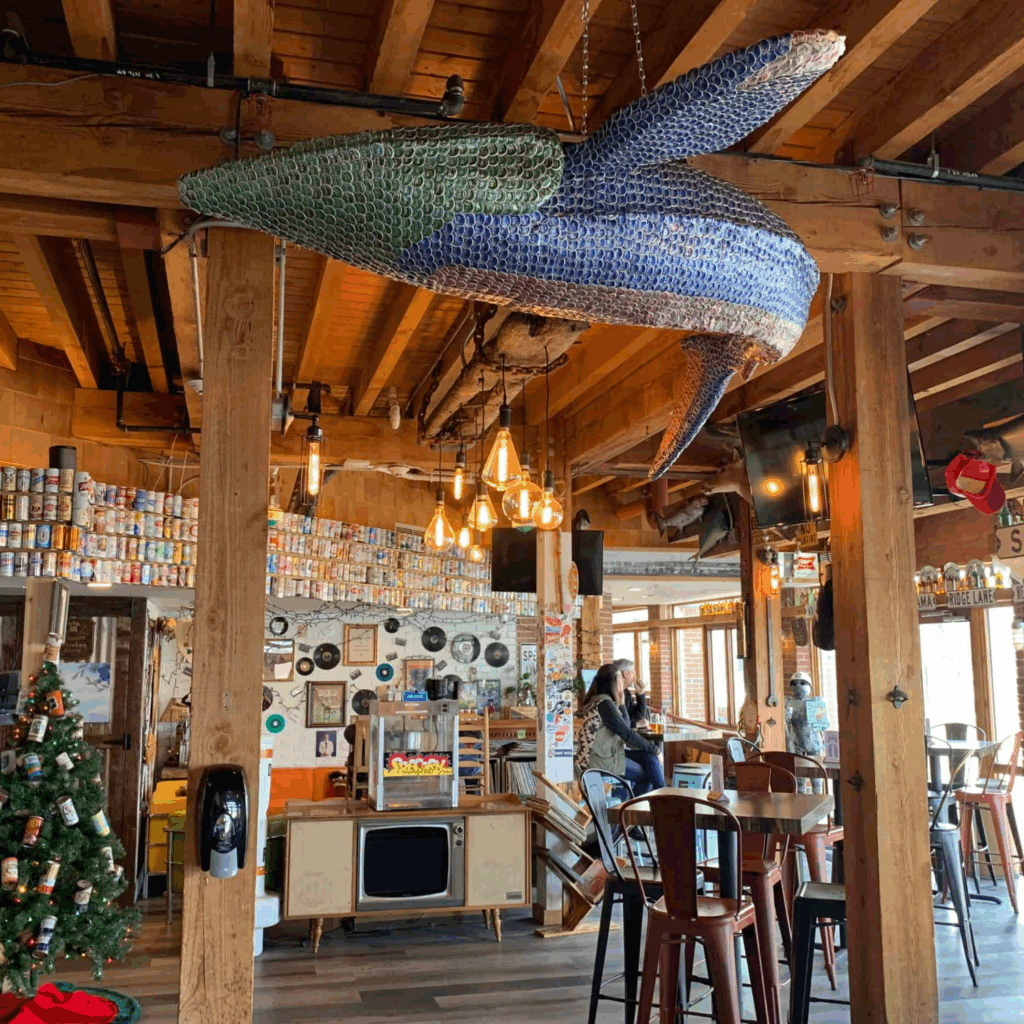 Local vibes at Bridge Up brewery in Door County, Wisconsin. Must visit breweries, wineries and cideries list.