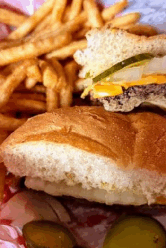 Special burger at the Red Room, an authentically Wisconsin eatery.