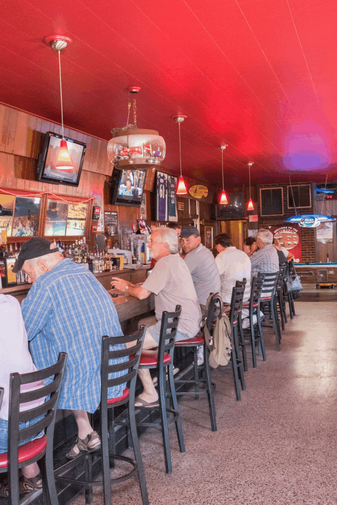 Lunch at the Red Room, an authentically Wisconsin eatery.