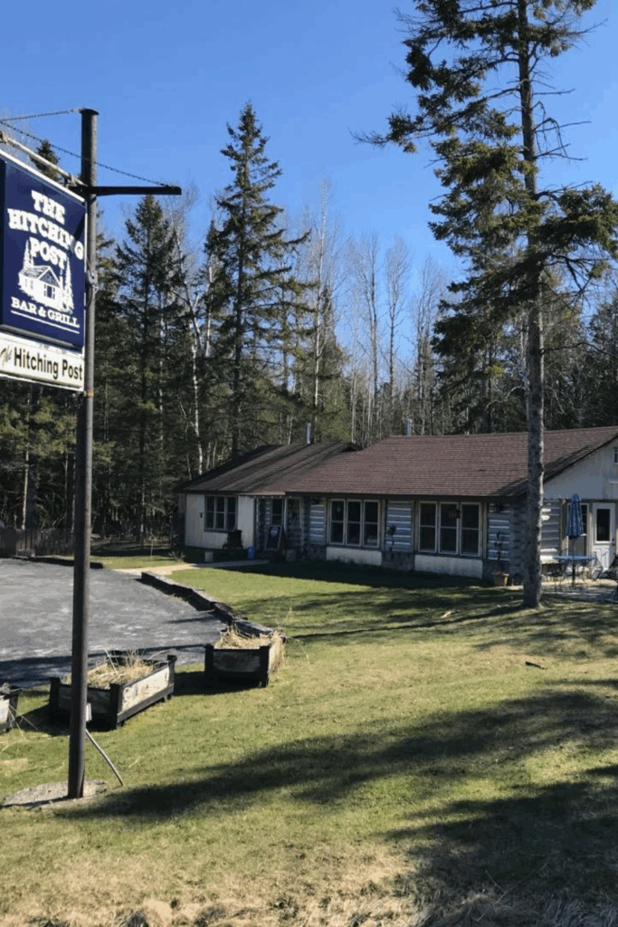 Hitching Post, family eatery in a log trailer, Door County, Wisconsin