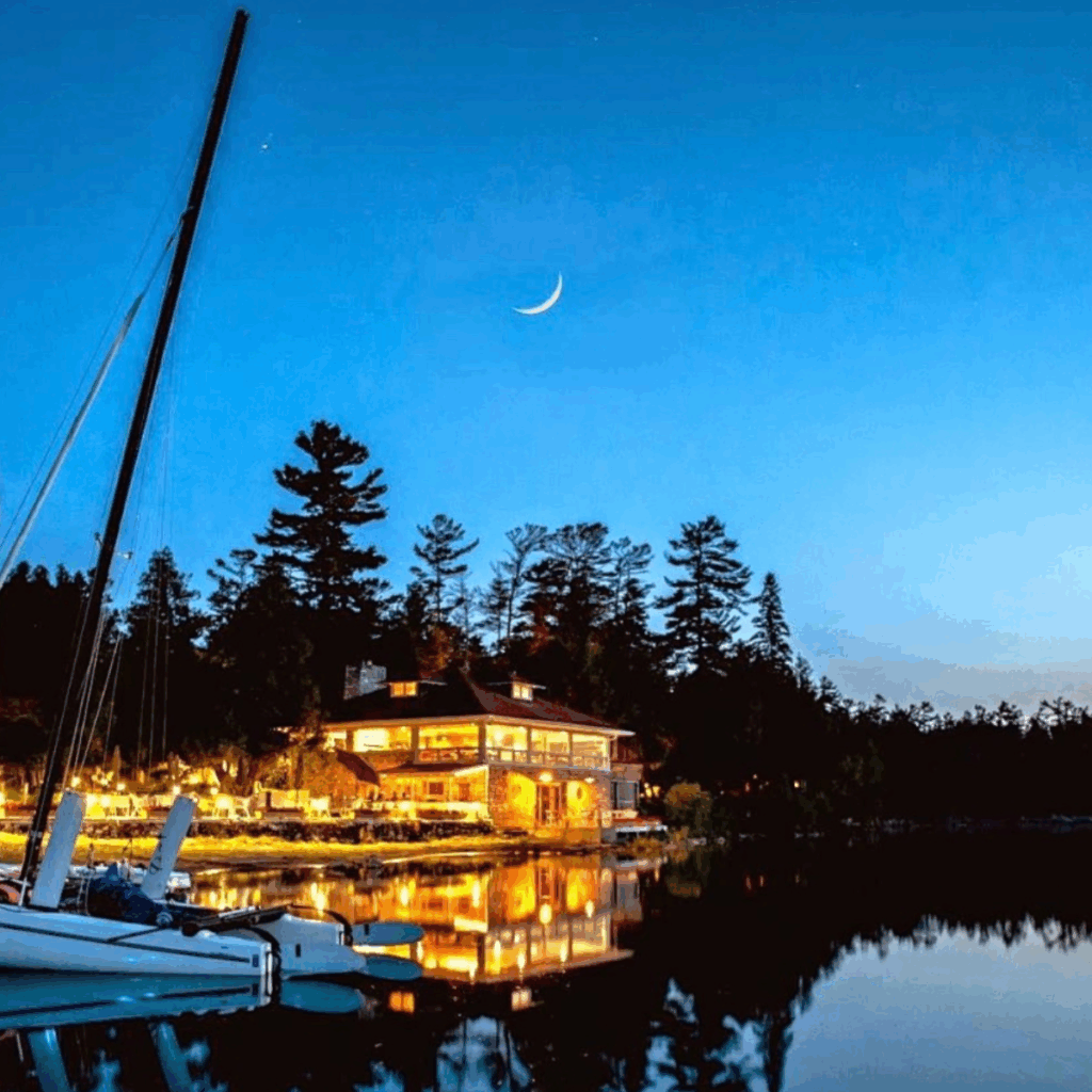 Top Deck at Gordon Lodge in Door County, Wisconsin. Local food guide.